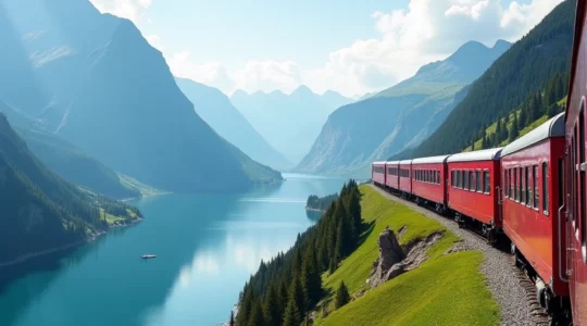 viaggiare su un treno